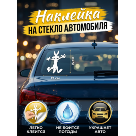 Наклейки на авто Койот 15х12 см